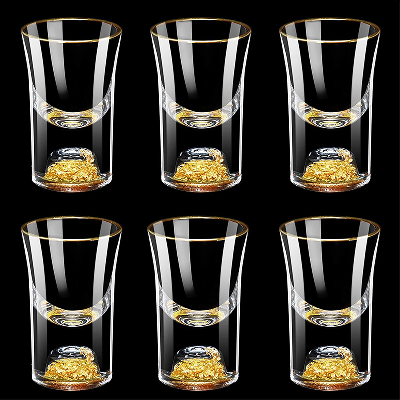 Crystal Wine Glass - HeY LiLac 6 Stück Schnapsgläser, 15