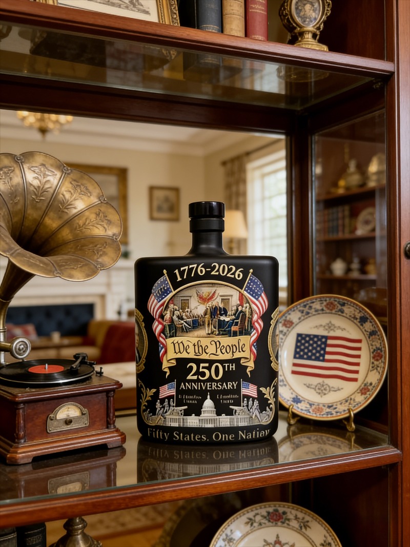 Glass Decanter Whiskey - US 250. Jubiläum „We The People“