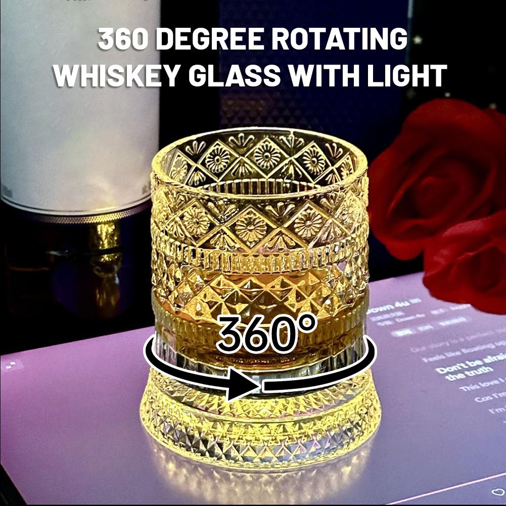 Crystal Wine Glass - Rotierendes Whiskyglas Kreatives Kristall-Bierglas Stressabbauender Likörbecher
