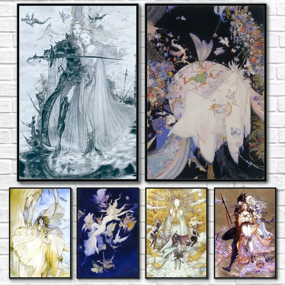 Luxury Lifestyle Photography - Yoshitaka Amano Final Fantasy Game Luxus-Poster,