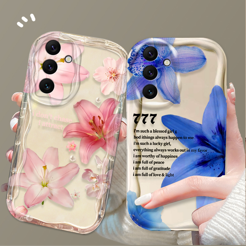 Schöne Rosa Lilien-Muster Hand – Samsung Galaxy A55 Bewertung und Preis