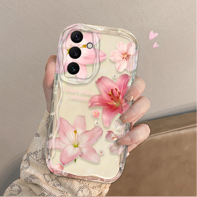 Schöne Rosa Lilien-Muster Hand – Samsung Galaxy A55 Bewertung und Preis