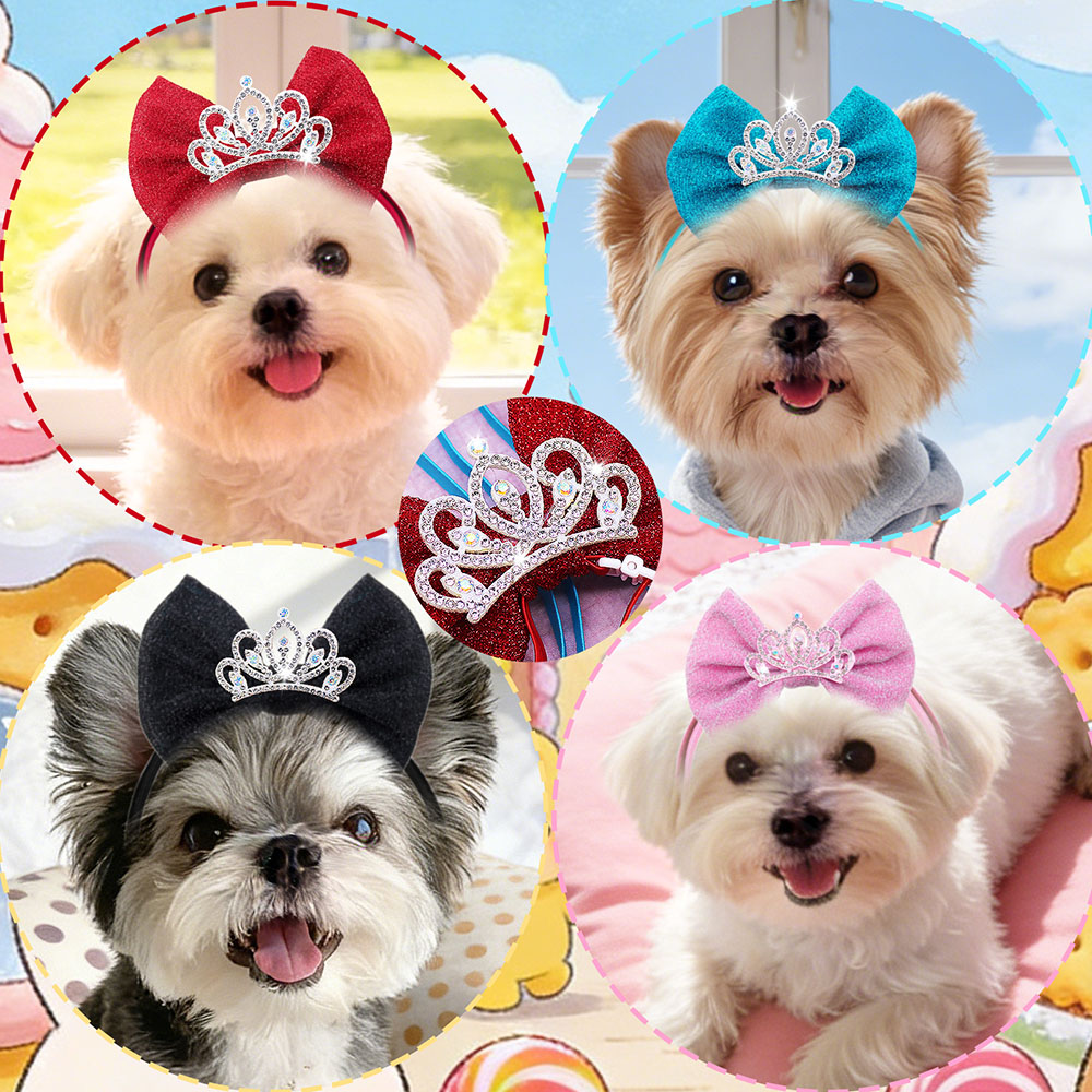1PC Diamanten Hund Haar Bögen  – Luxury Lifestyle Photography Bewertung und Preis
