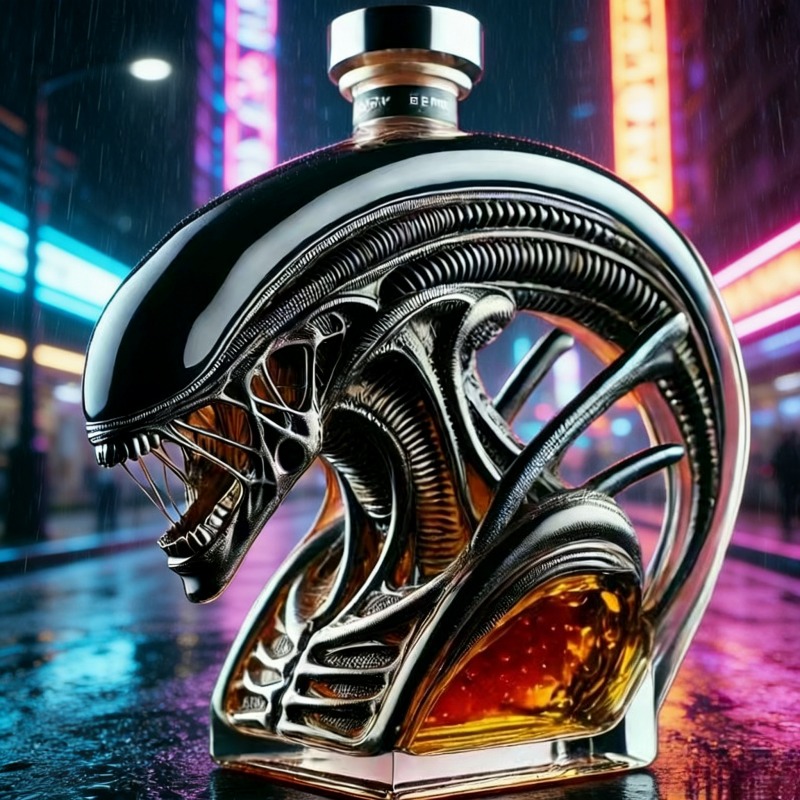 Alien Xenomorph-förmiger Whisk – Glass Decanter Whiskey Bewertung und Preis
