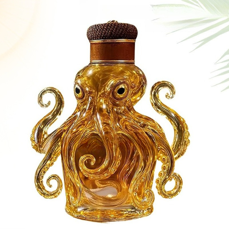 3D-Geschnitzter Oktopus-Whisky – Glass Decanter Whiskey Bewertung und Preis