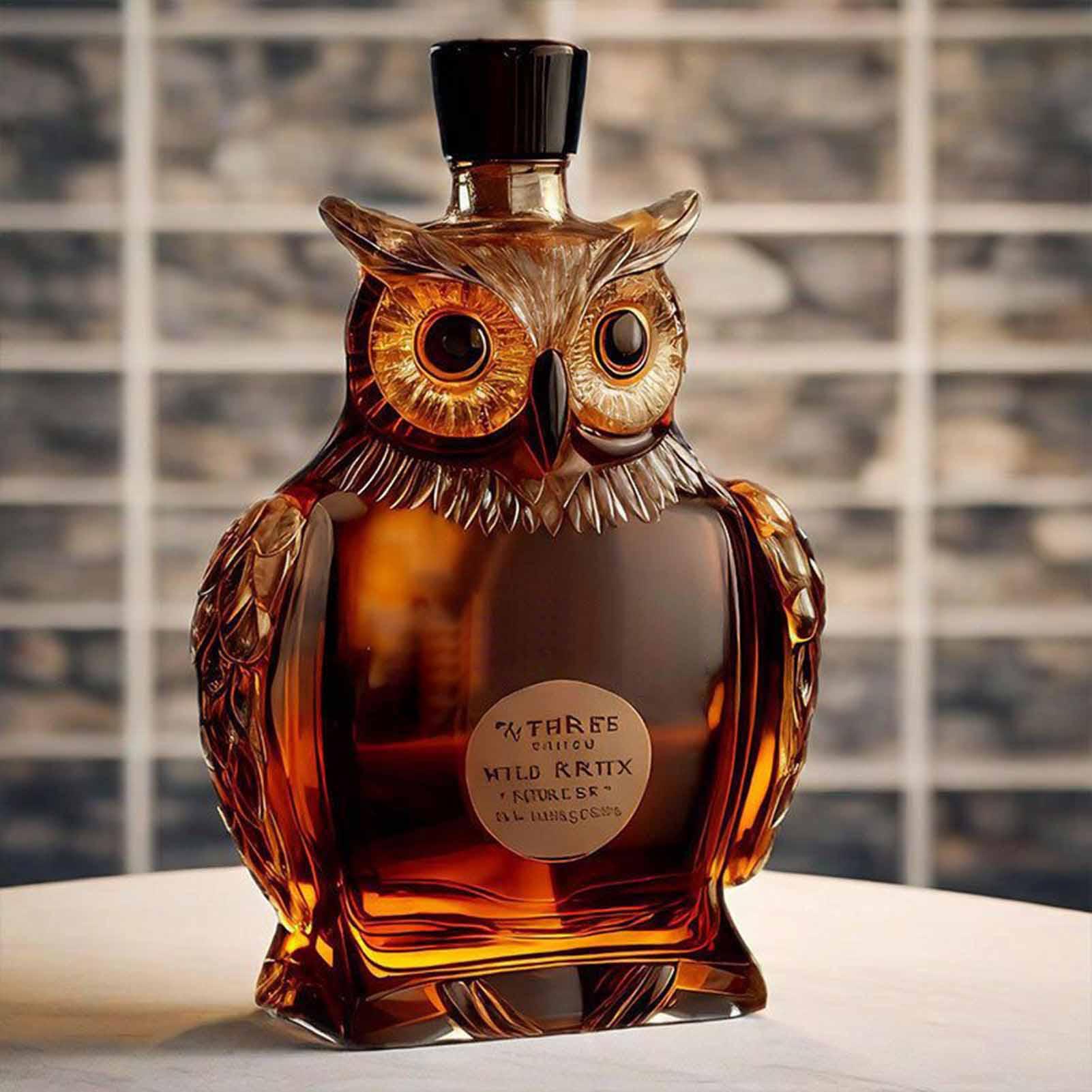 Eulenförmiger Hausbar-Dekanter – Glass Decanter Whiskey Bewertung und Preis