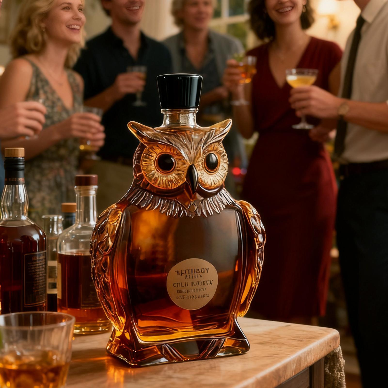 Eulenförmiger Hausbar-Dekanter – Glass Decanter Whiskey Bewertung und Preis